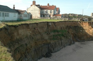 The town of Happisburgh.